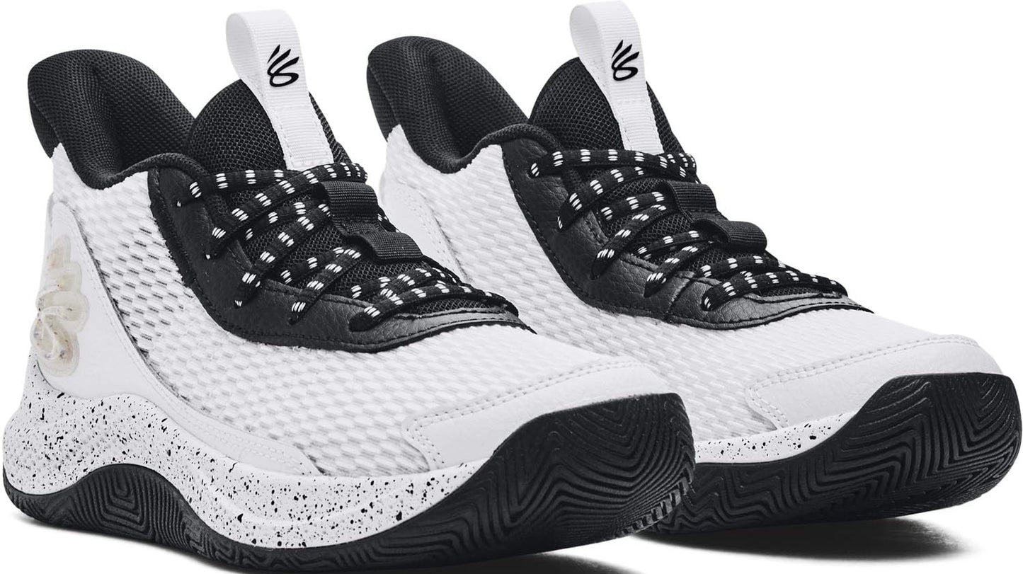 Under Armour - Kids Grade School Curry 3Z7 Basketball Shoes, Color White (100), Size: 6 M US Big Kid