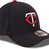 New Era MLB 39Thirty Team Classic Stretch Flex Fit Team Color Primary Logo Primary Logo Baseball Cap Hat - Minnesota Twins Navy - Medium-Large