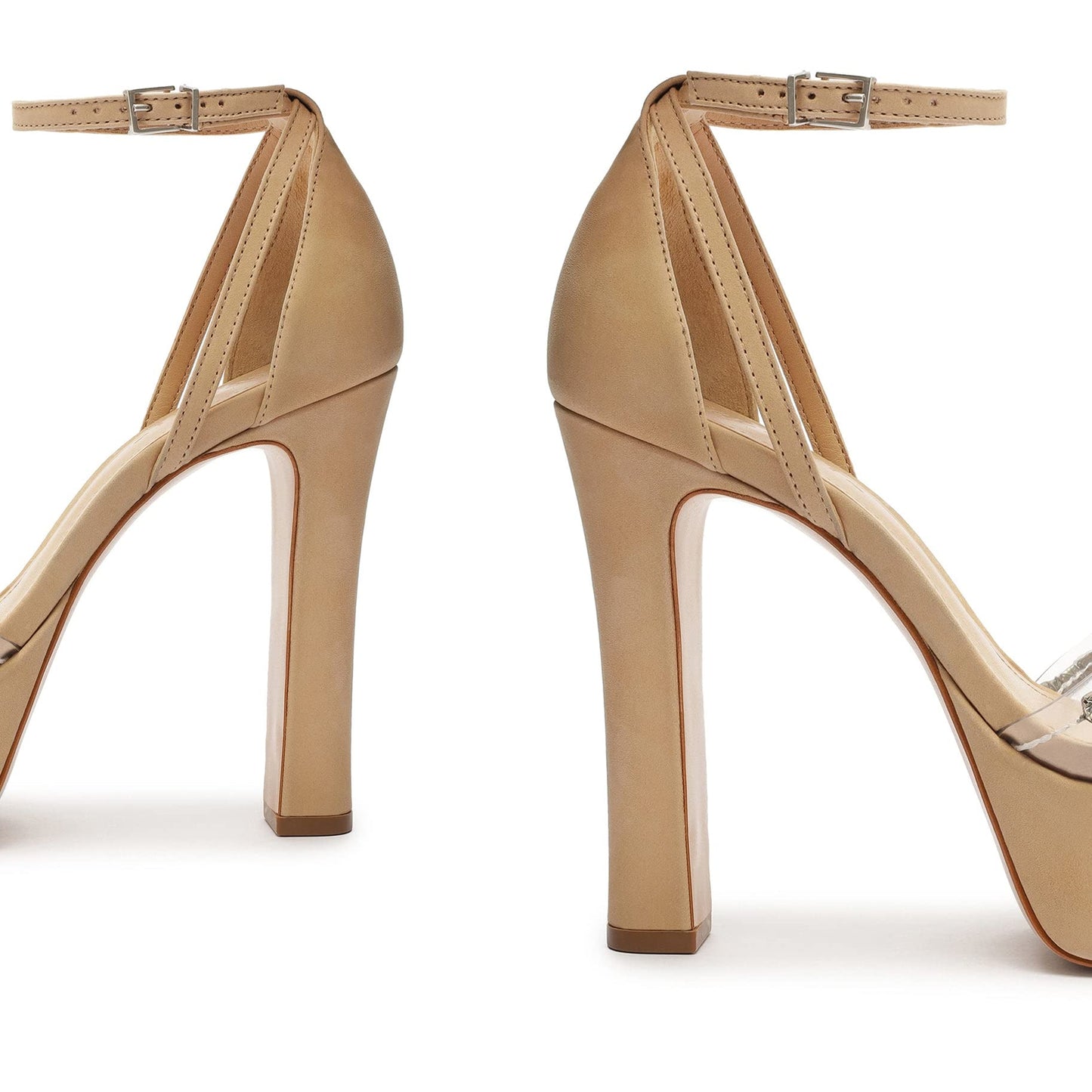 SCHUTZ Jayda Platform Light Nude/Transparente 9 M