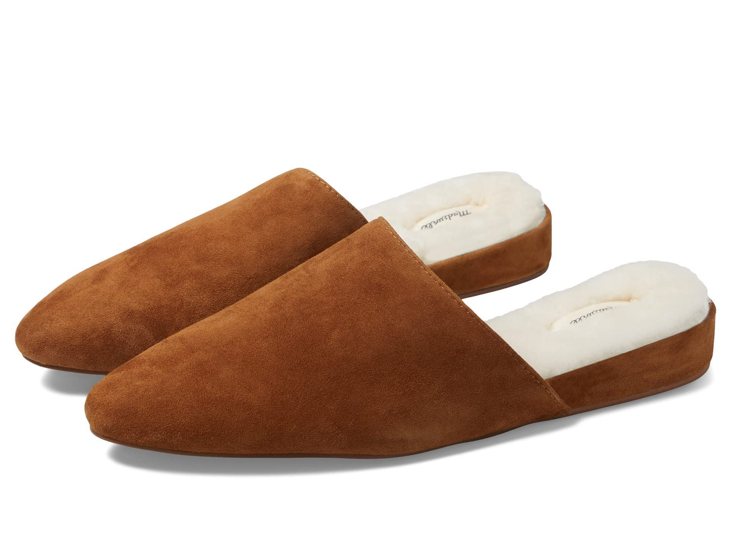 Madewell The Kasey Mule for Women - Round Toe Silhouette with Slip-on Construction, Easy Casual Wear Mule Slippers Acorn Sherpa 8.5 M