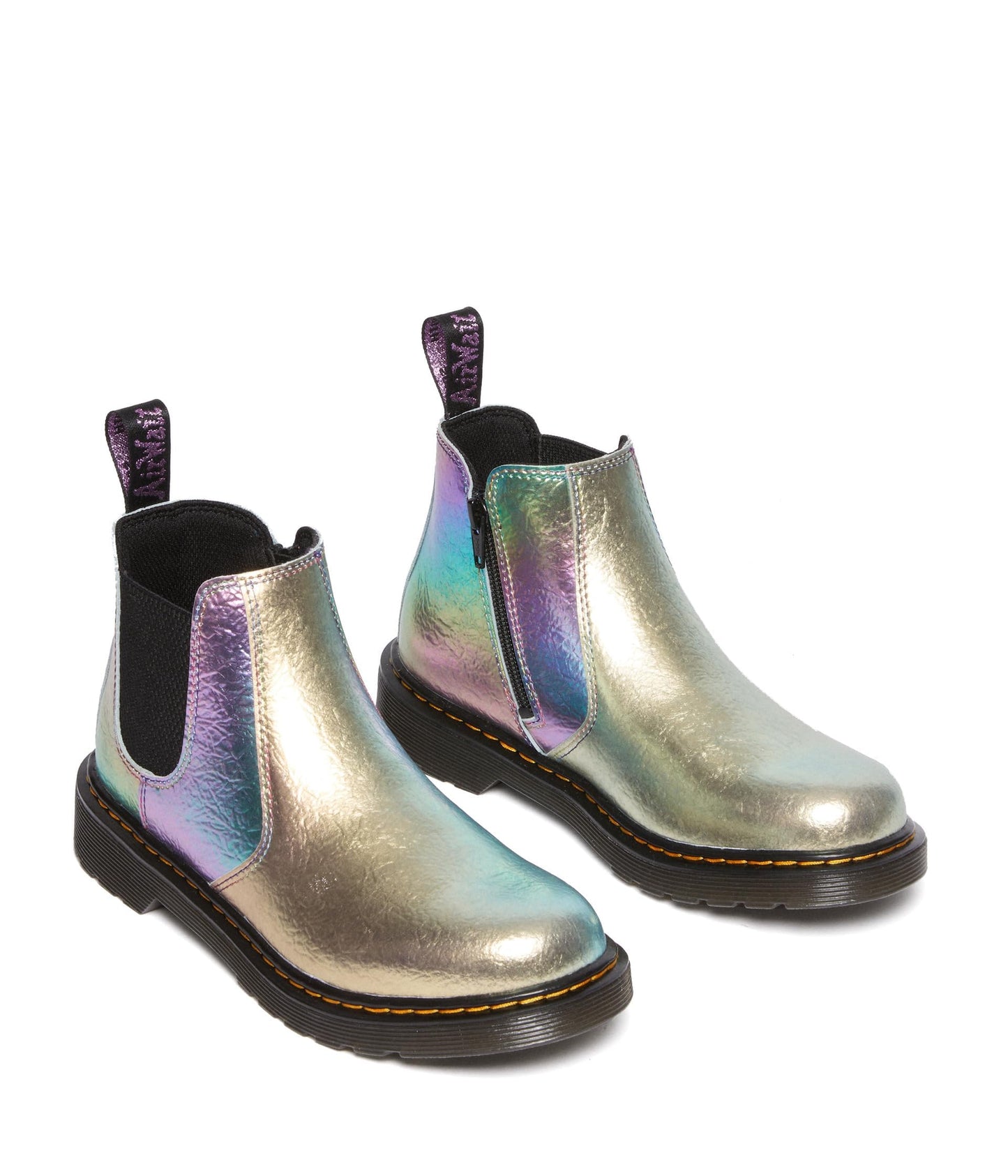 Dr. Martens Baby Girl's 2976 (Toddler) Rainbow Crinkle 6 UK (US 7 Toddler) M