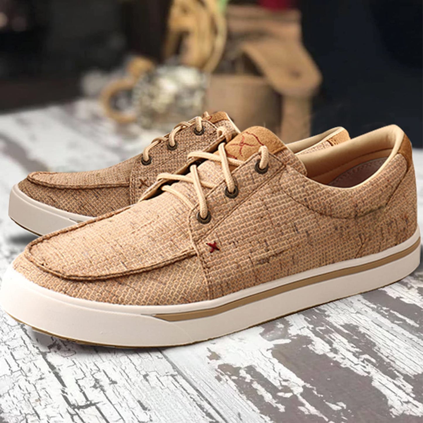 Twisted X Men's Kicks Casual Shoes Moc Toe Tan 11.5 D