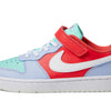 Nike Boy's Court Borough Low Recraft (Little Kid) Sneaker, Cobalt Bliss/White/Track Red, 3