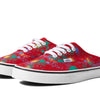 Vans Authentic Mule (Overspray) Racing Red/True White Men's 7, Women's 8.5 Medium