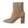 Cole Haan Women's Chrystie Square Bootie 75 mm Ankle Boot, Irish Coffee Suede, 7.5