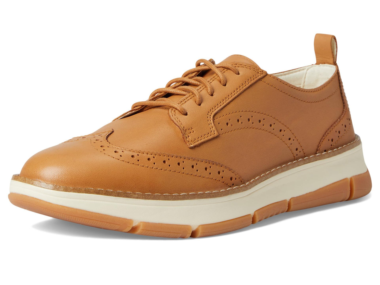 Cole Haan Womens Zerogrand Revel Wingtip Oxfords Biscuit/Ivory 7.5 B - Medium