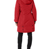 Canada Weather Gear Women's Heavyweight Long Parka Jacket, RED/Natural, Medium
