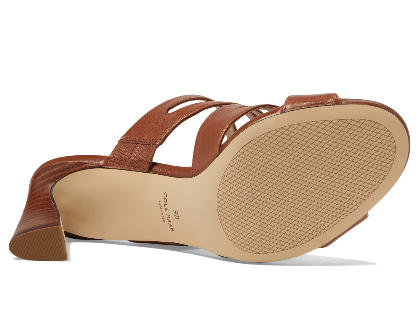 Cole Haan Alyse Heeled Sandal 65 mm Dark Sequoia Leather 5 B (M)