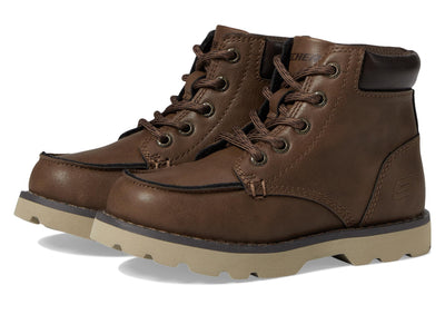 Skechers Boy's Bowland - Truxer 405671L (Little Kid/Big Kid) Chocolate 12.5 Little Kid M