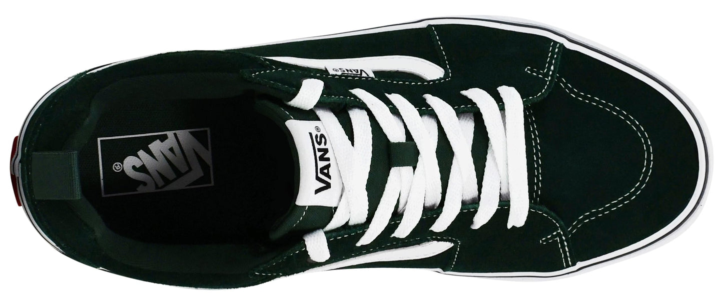 Vans Men's Filmore Sneaker, Suede Scarab/White, 10.5 M US