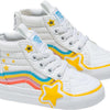 Vans - Toddlers Sk8-Hi Zip Rainbow Star Shoes, Color Rad Rainbow True White/Multi, Size: 8.5 M US Toddler