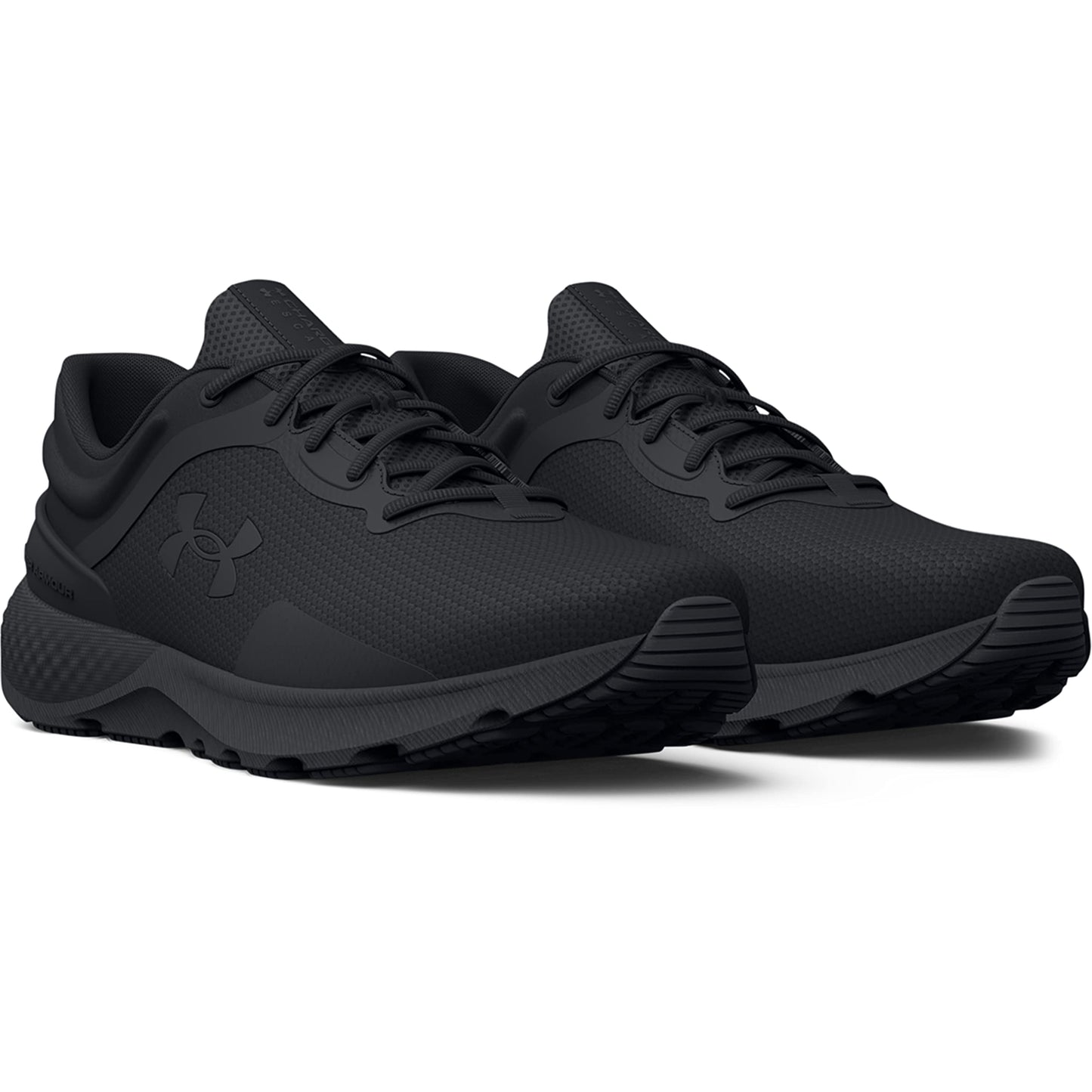 Under Armour Men's Charged Escape 4 Running Shoe, (001) Black/Black/Black, 8