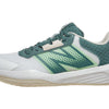 New Balance Men's 696 V6 Hard Court Tennis Shoe, White/Green, 10