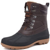 Mishansha Men's Winter Boots Waterproof Cold Weather Snow Boots Warm Duck Boots Ankle Boots Brown US12