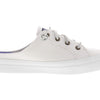 Sperry Womens Crest Vibe Mule Sneaker, White Canvas, 11 M