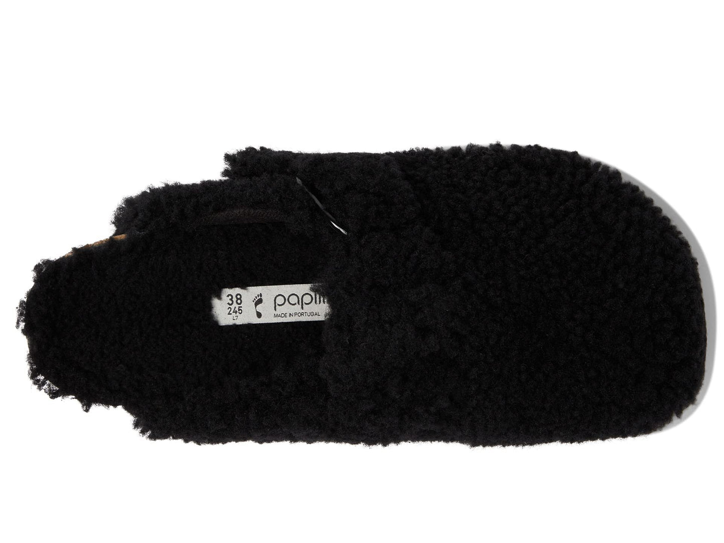 Birkenstock Women's Boston Big Buckle Teddy by Papillio, Black, 10 Medium US