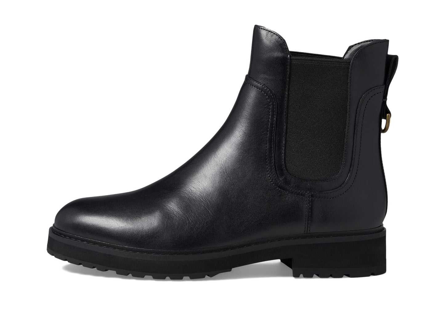 Cole Haan WOMENS GREENWICH WATERPROOF BOOTIE, WP BLACK MADGE/BLACK OS/BLACK GORE, 10-B US