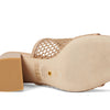 Stuart Weitzman Cayman 85 Block Slide Natural/Adobe 9 B