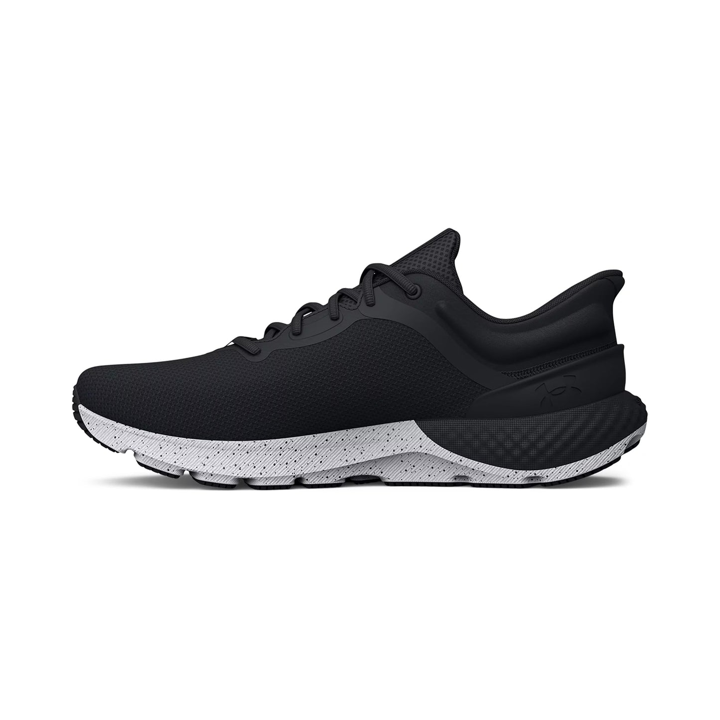 Under Armour Women's Charged Escape 4 Running Shoe, (002) Black/Black/White, 9.5