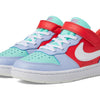 Nike Boy's Court Borough Low Recraft (Little Kid) Sneaker, Cobalt Bliss/White/Track Red, 3