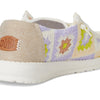 HEYDUDE Women's Wendy Cottage Crochet Egret/Lavender/Multi 8 Medium