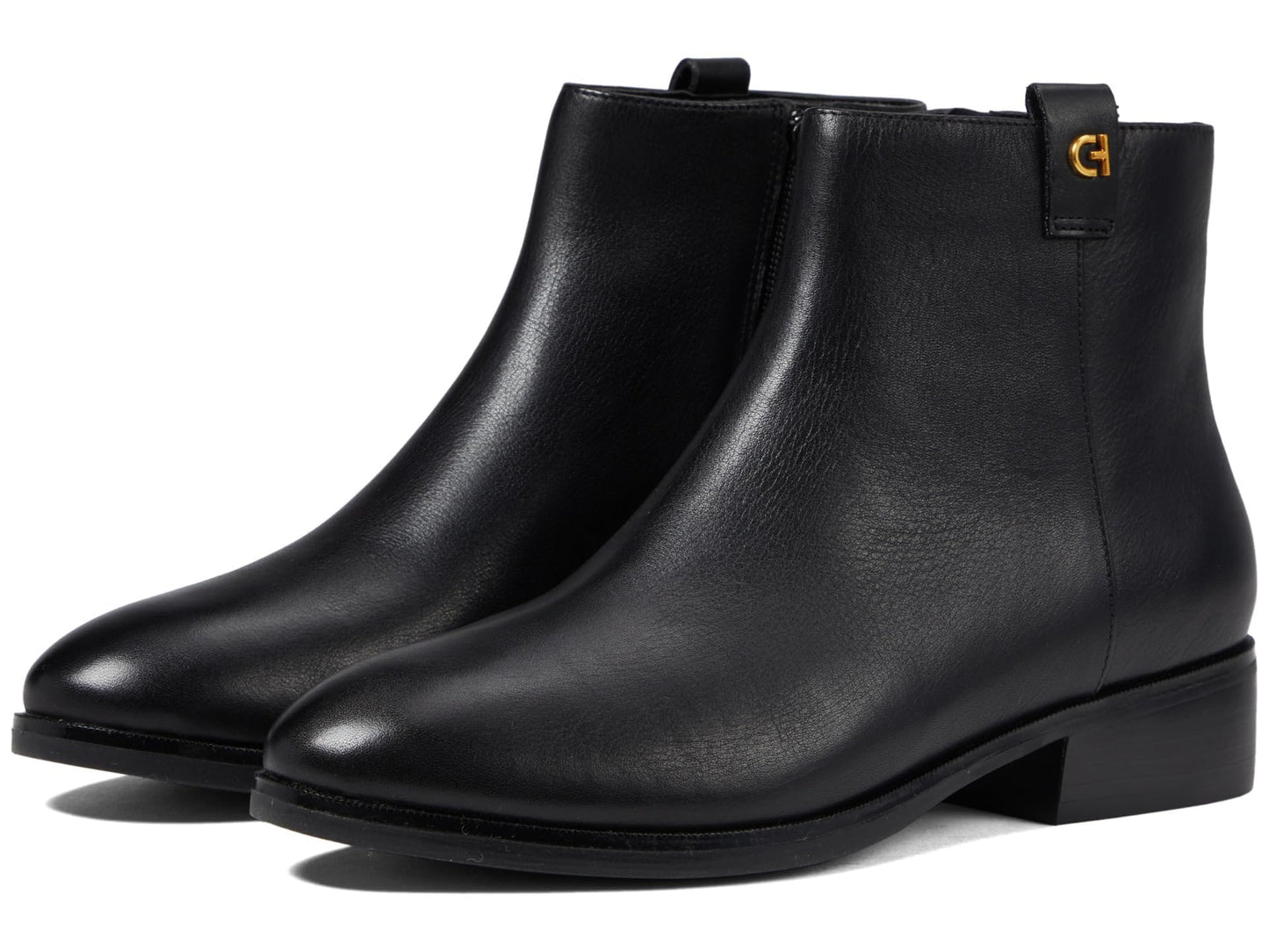Cole Haan Womens Leigh Bootie, Black Leather, 6-B Us