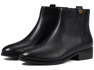 Cole Haan Womens Leigh Bootie, Black Leather, 6-B Us