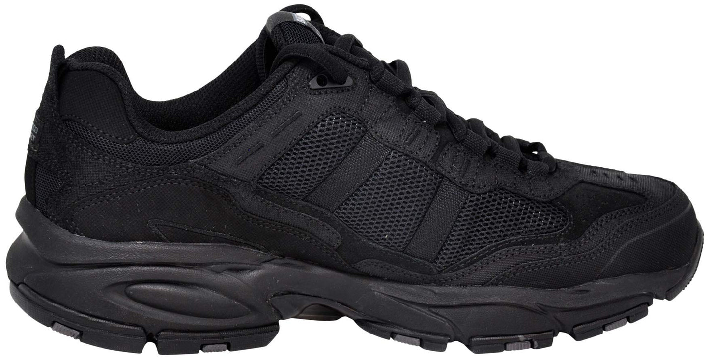 Skechers Men's Vigor 2.0 Trait Memory Foam Sneaker, Black/Black, 8.5 W US