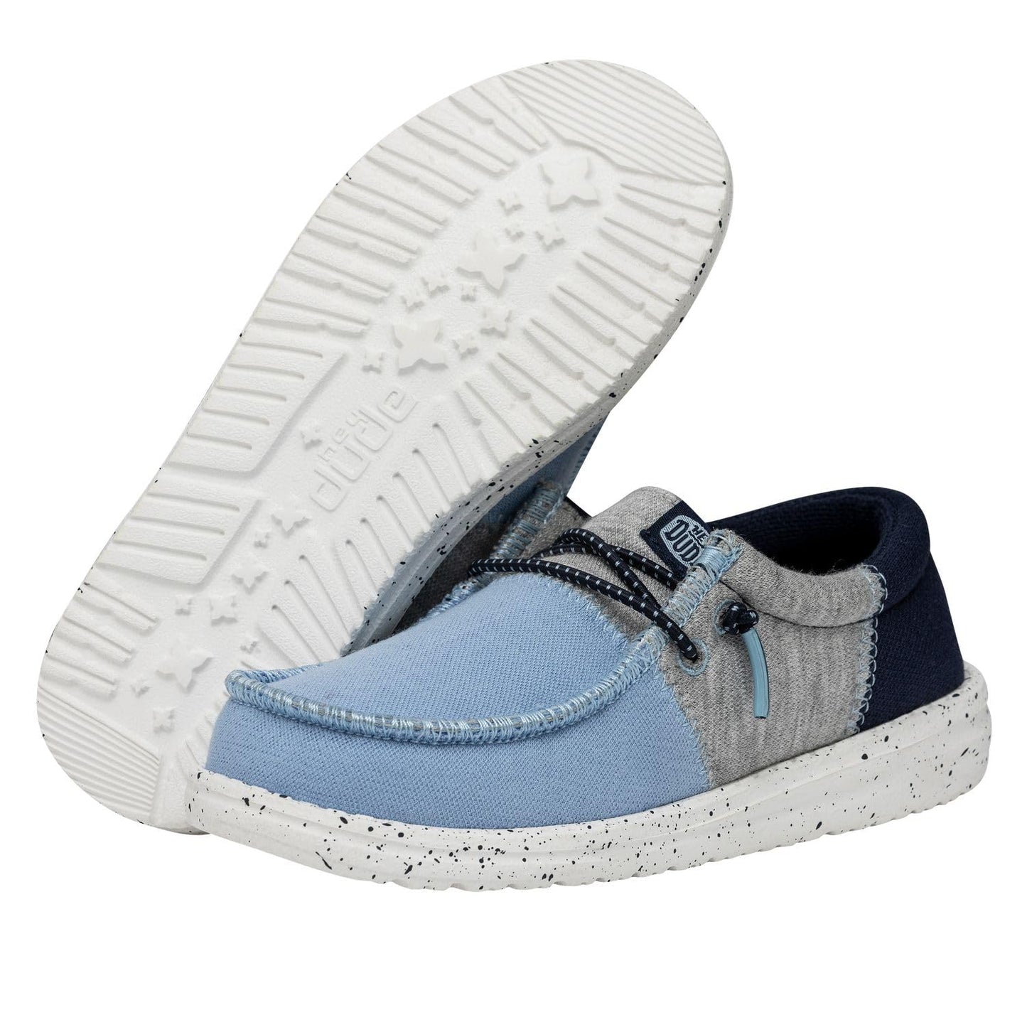 HEYDUDE Mens Wally Tri-Varsity (Toddler) Light Blue