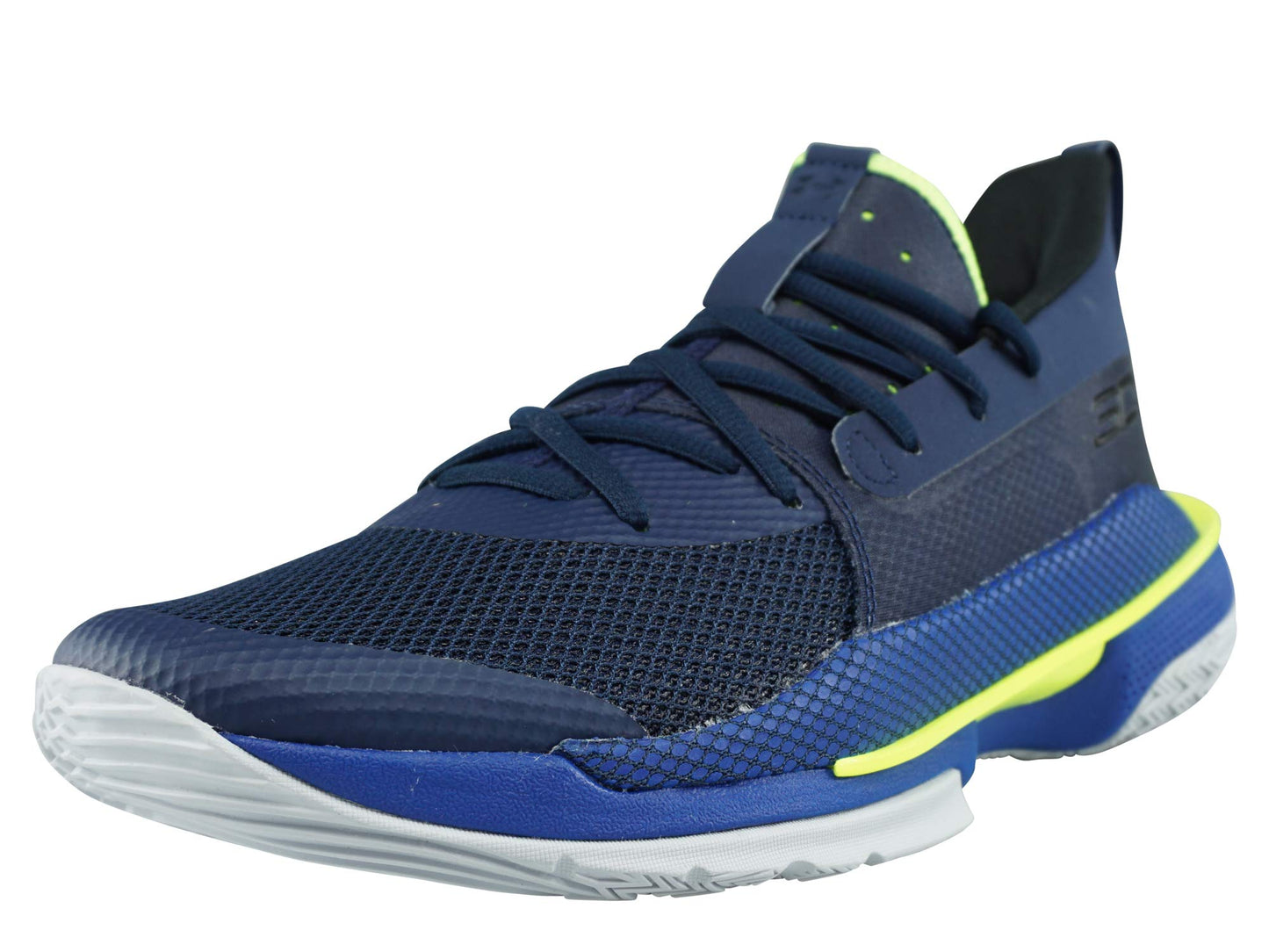 Under Armour Kids' Grade School UA Curry 7 Basketball Shoes 3.5 Navy