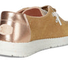 HEYDUDE Womens Wendy Sparkle Bow Rose Gold 7 Medium