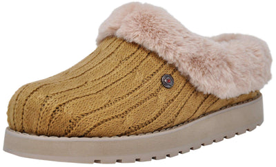Skechers Women's Ice Angel Slipper Slipper, Chestnut, 10