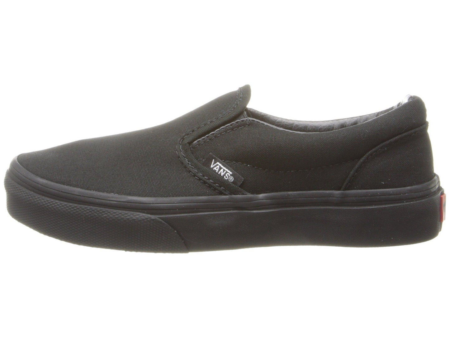 Vans Kids Unisex Classic Slip On, Black/Black, Size 3 Little Kid