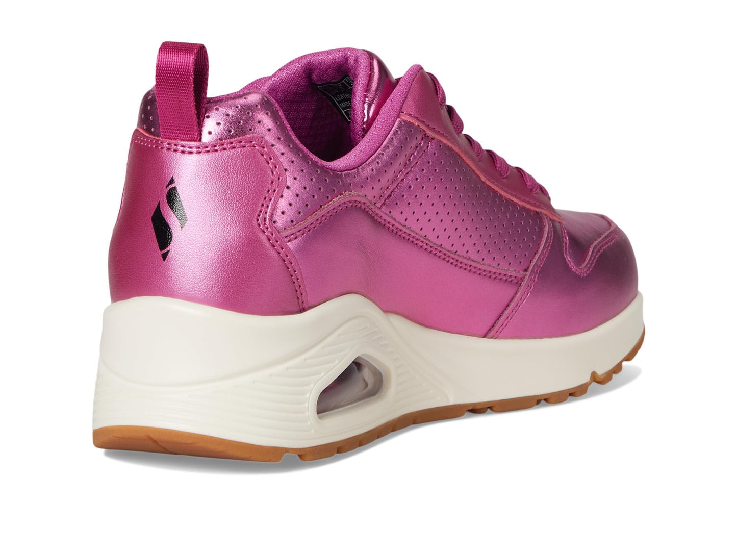 Skechers Womens Uno - Metallixs, Magenta, 7.5 Medium