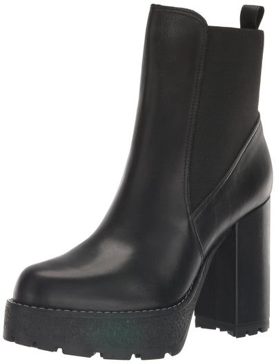 Schutz Women's Billie Platform Knee High Boot, Black, 5