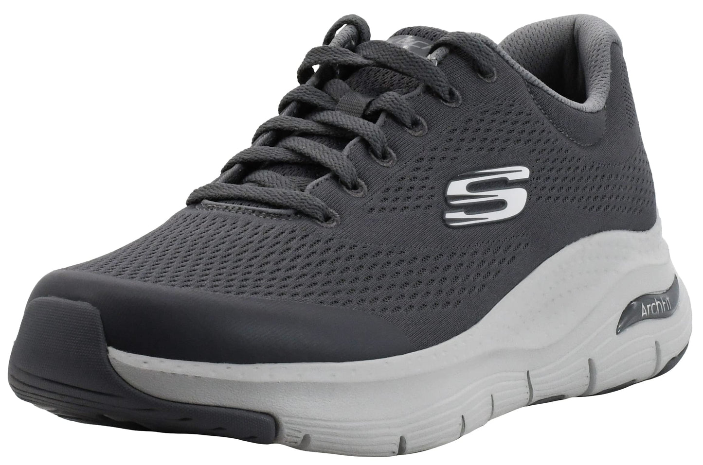 Skechers Men's Arch Fit Oxford, Charcoal, 8.5 X-Wide