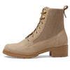 COLE HAAN WOMENS CAMEA WP COMBAT BOOT II, DARK LATTE WATERPROOF SUEDE, 10 C US