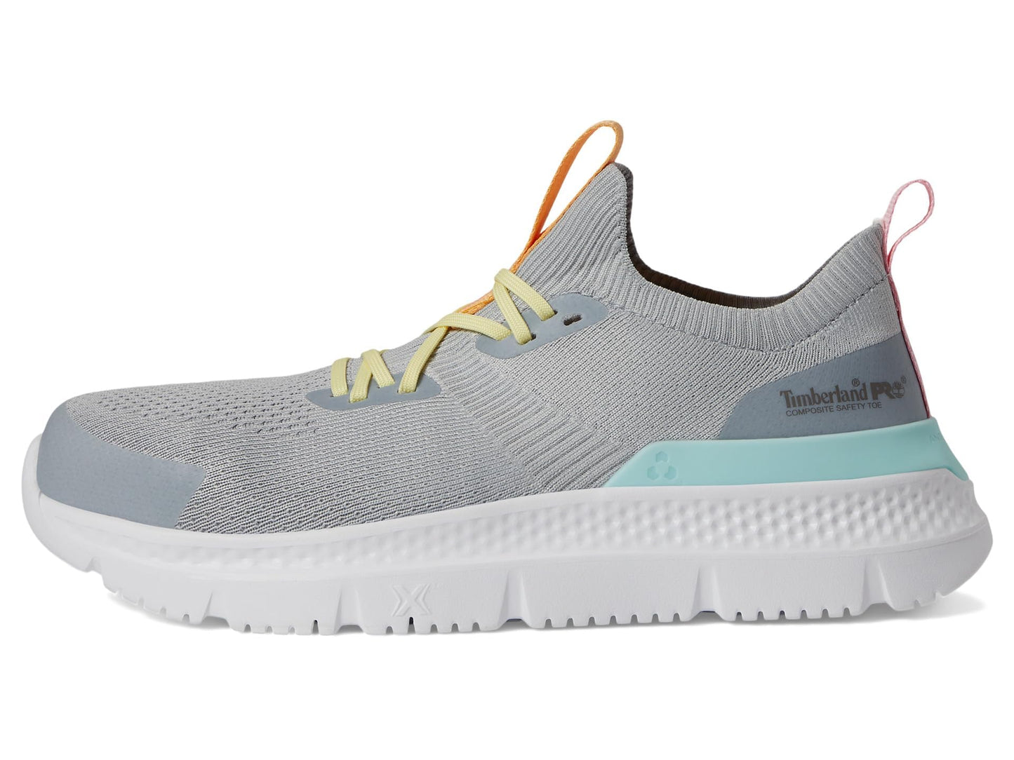 Timberland PRO® Setra Knit Composite Safety Toe Women’s Sneakers – Breathable Upper – Removable Insole Grey/Aqua 10 B - Medium