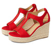 Michael Kors Berkley Mid Wedge Lacquer Red 6.5 M