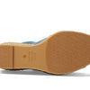 Stuart Weitzman Island Peep-Toe Espadrille Wedge Washed/Natural 5.5 B