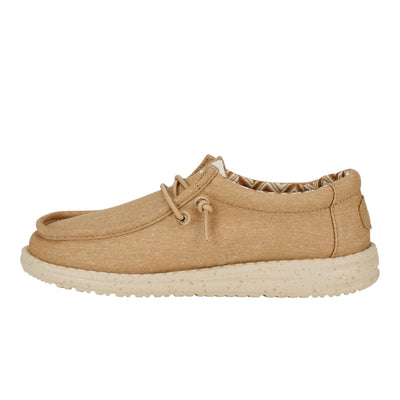 HEYDUDE Wally Canvas Shoes for Kids Canvas Upper Rubber Outsole Cotton Lining Breathable Design