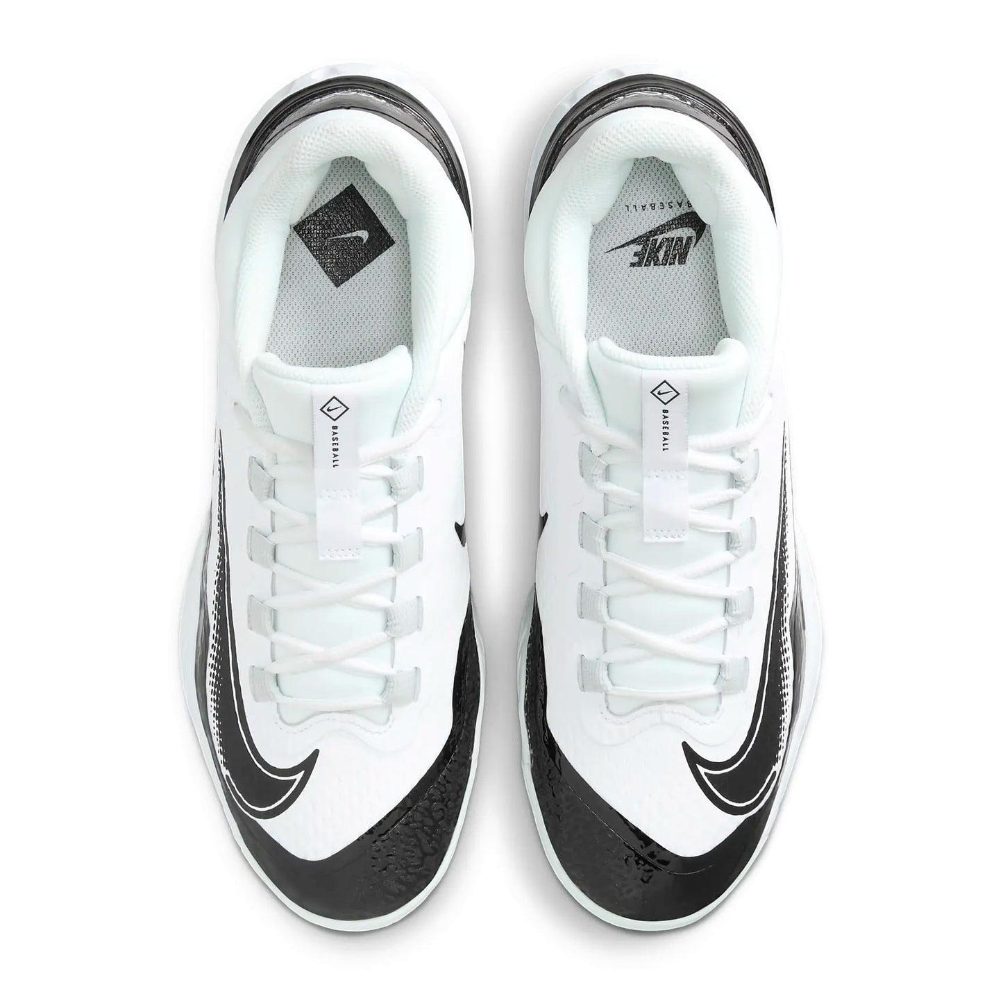 Nike Alpha Huarache Elite 4 Low Men's Baseball Cleat US (White/Black/Black, US Footwear Size System, Adult, Men, Numeric, Medium, 14)