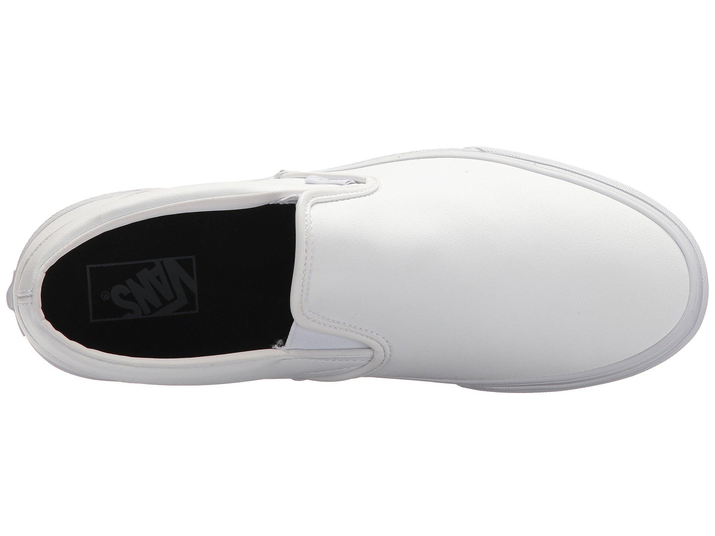 Vans Men's Classic Slip On, (Classic Tumble) True White, Size 10