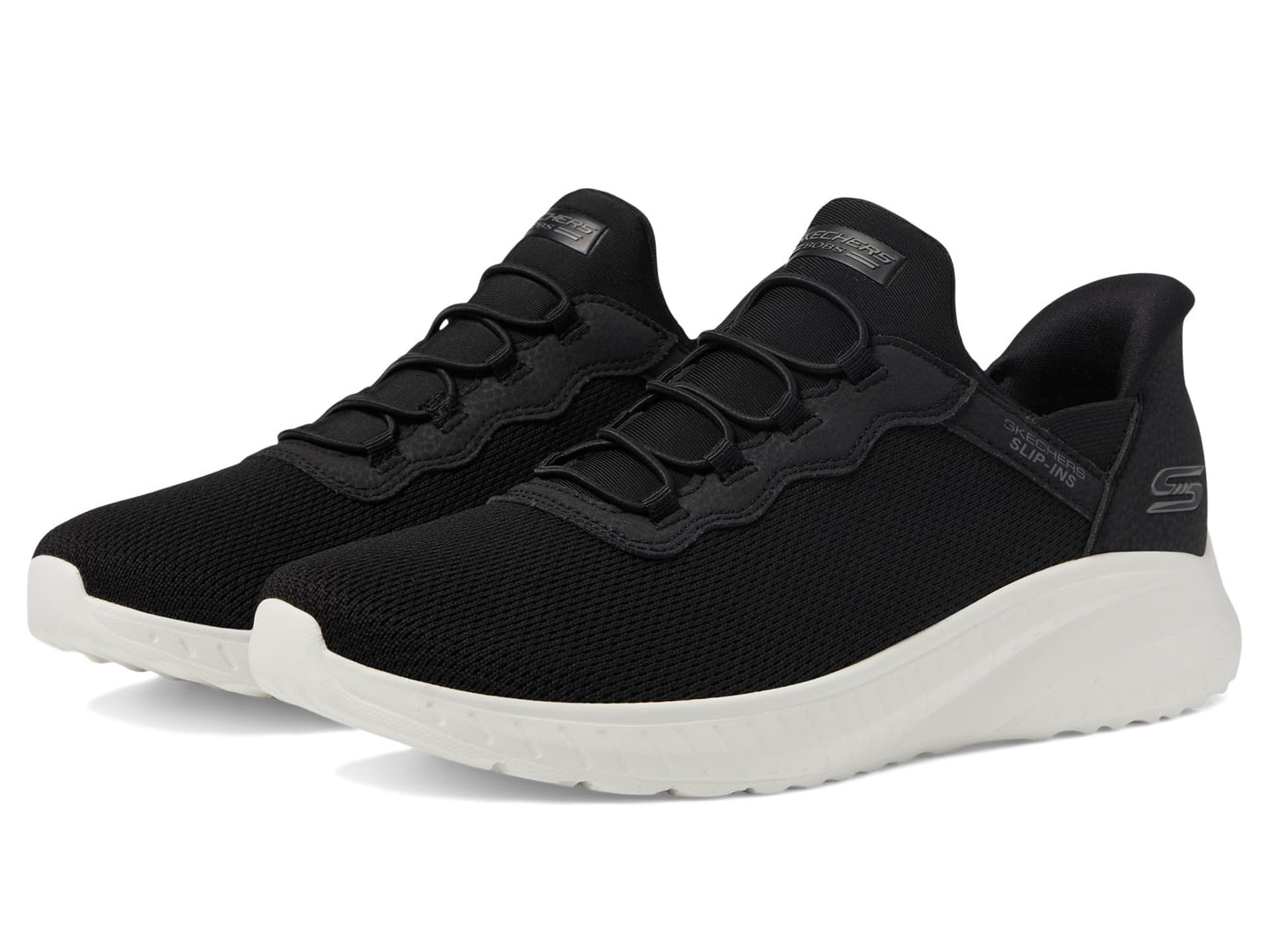Skechers Hands Free Slip-ins Bobs Squad Chaos - in Colour Women's Trainers, Blk Black, 7 US