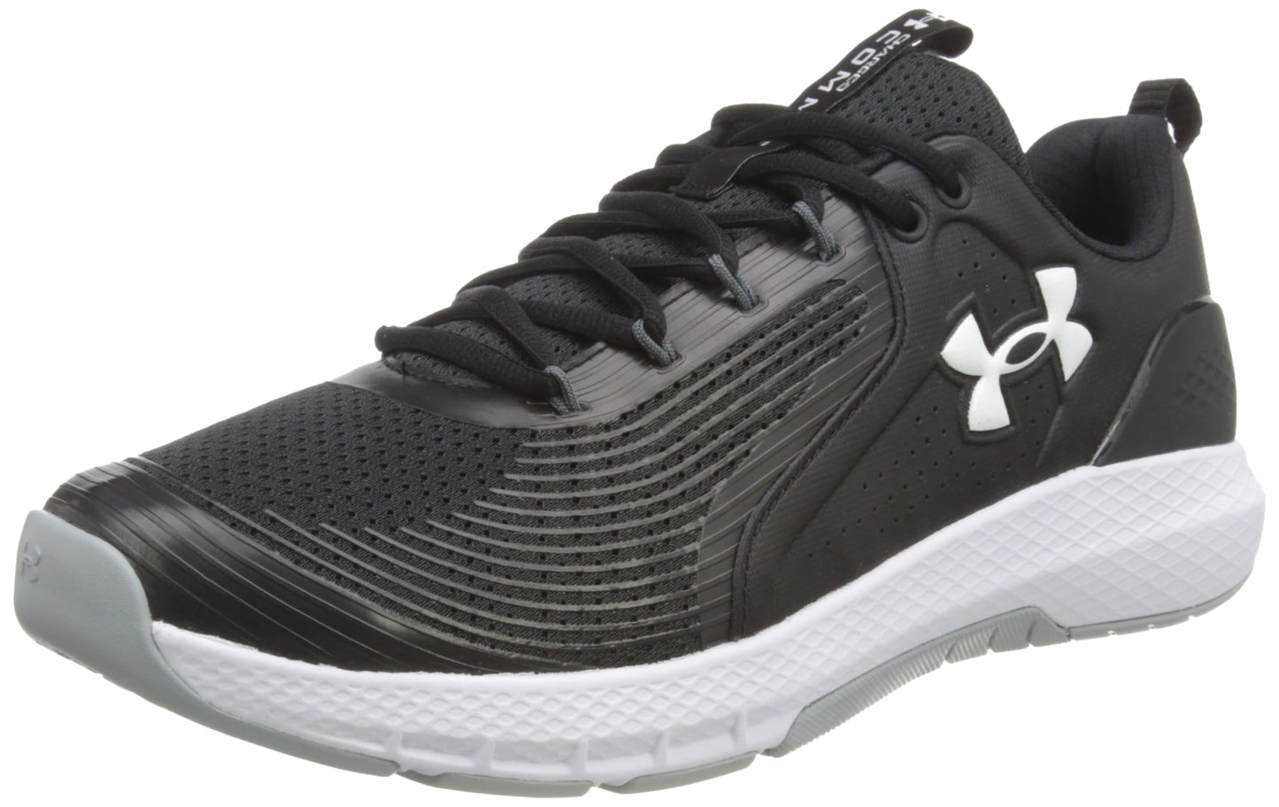 Under Armour Men's Charged Commit Tr 3, Black (001)/White, 13 M US