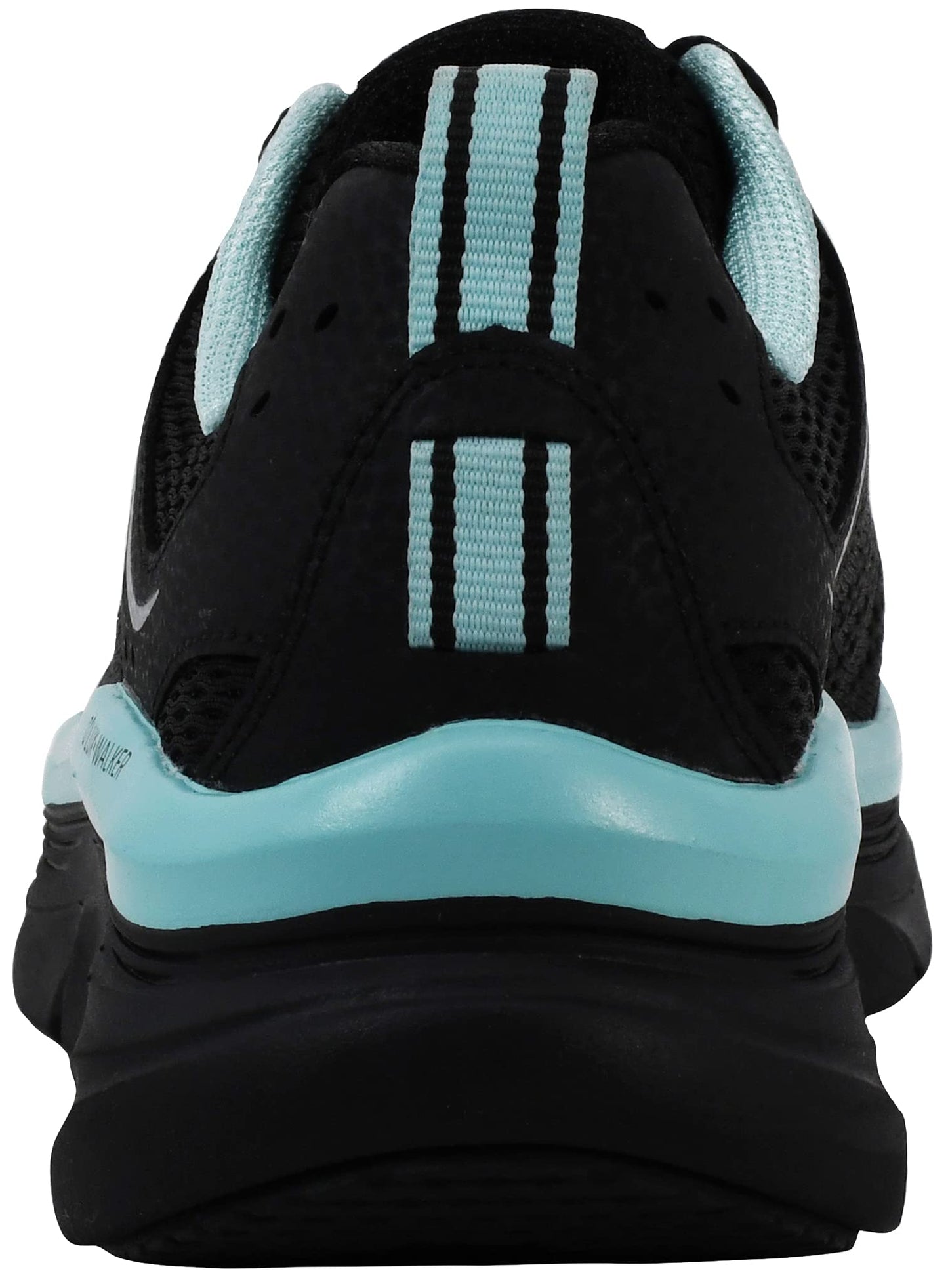 Skechers Women's D'lux Walker-Infinite Motion Sneaker, Black Aqua, 6.5 UK