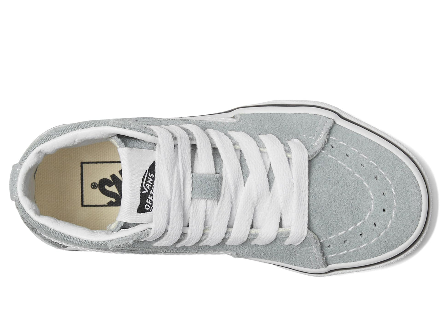 Vans Kids SK8-HI (Little Kid) Sneaker, Color Theory Pure Grey, 1.5 US Unisex