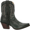 Durango Crush Women's Vintage Teal Bootie Western Boot, Saddle Brown And Demin Blue, Size 8(M)
