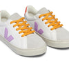 VEJA Small Esplar Laces (Little Big Kid) Sneaker, Extra-White_Orchid_Orange-Fluo, 13 Wide US Unisex
