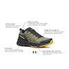 SCARPA Men's Rush 2 GTX Waterproof Gore-Tex Shoes for Hiking - Moss/Sulphur - 11.5 Women/10.5 Men
